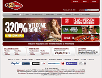 21nova Online Casino Website